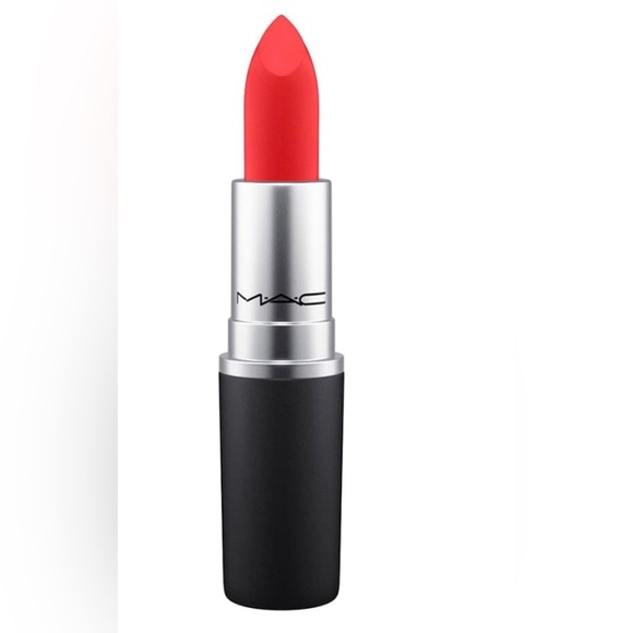 MAC‎ Werk Werk Werk Cool red Powder Kiss moisturizing matte Lipstick new - Picture 1 of 3